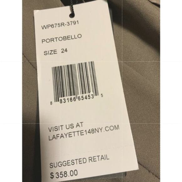 Lafayette 148 New York Dress Pants Womens 24x20 Flat Front Wool Trousers Casual - Picture 8 of 8